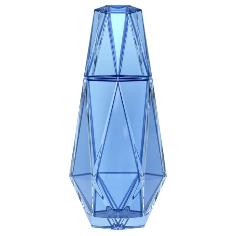 American Atelier Geometric Bedside Carafe and Tumbler Glass Lid - 37 oz.