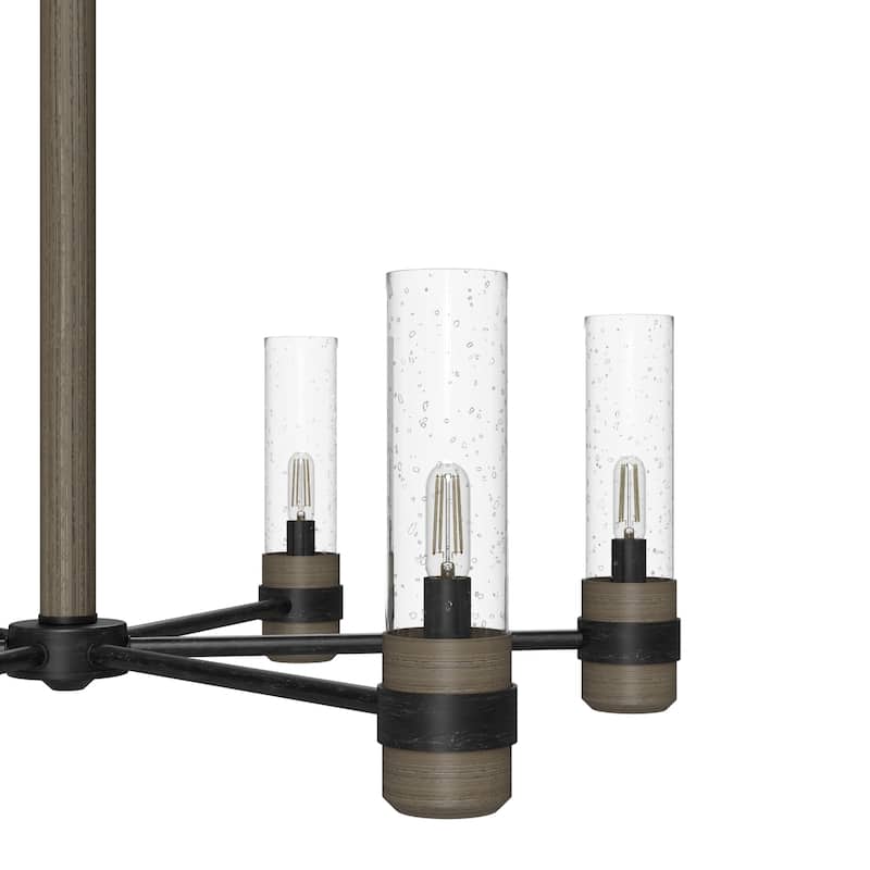 Hunter River Mill Chandelier - Dining Room, Entry - Modern Mountain, Rustic, Round, Industrial