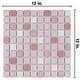 preview thumbnail 4 of 5, Merola Tile Crystalline Square Pink 12" x 12" Porcelain Floor and Wall Tile
