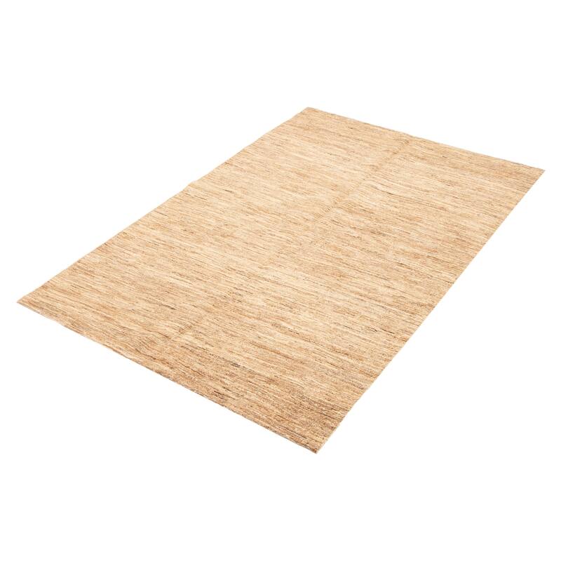 ECARPETGALLERY Flat-Weave Natural Beige Wool Tapestry Kilim - 5'2 x 8'0