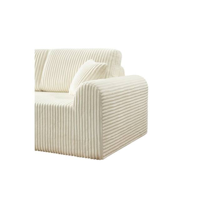 109" Cloud Sectional Sofa with Chaise, No Assembly Required