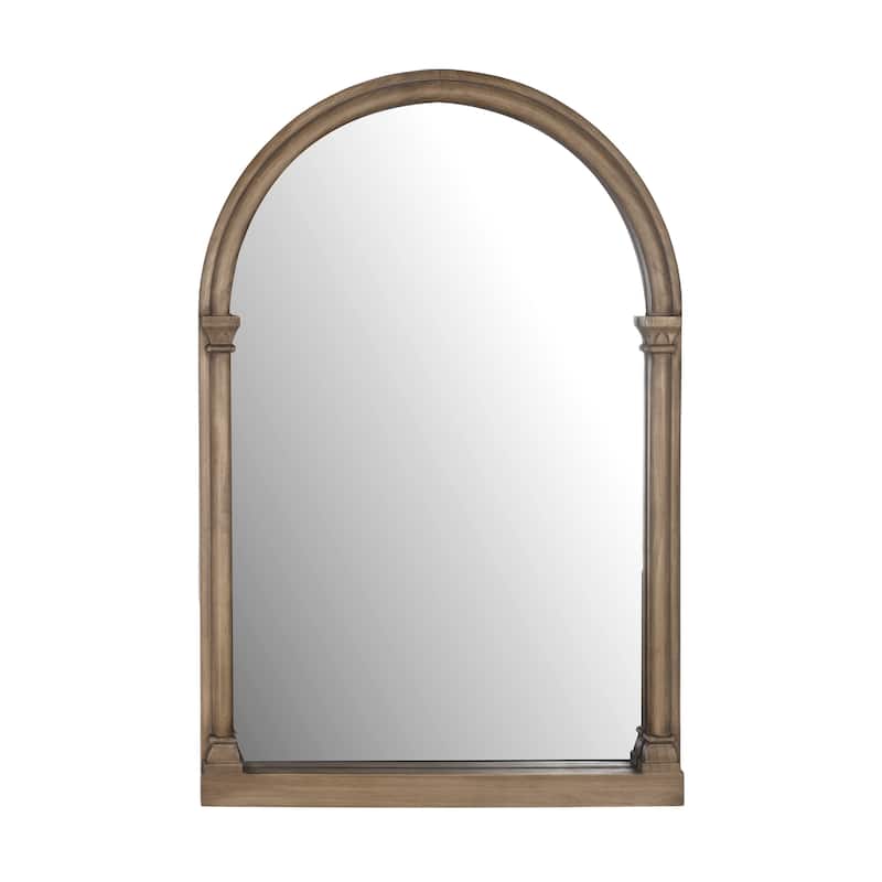 Azalea Park 36" Traditional Arched Wood Wall Mirror