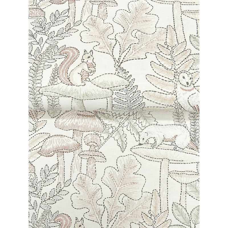 Chesapeake Holt Pastel Woodland Wallpaper