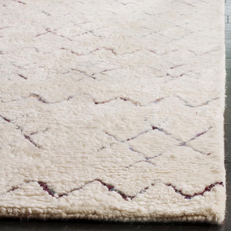 SAFAVIEH Handmade Casablanca Shag Nino Tribal Wool Rug