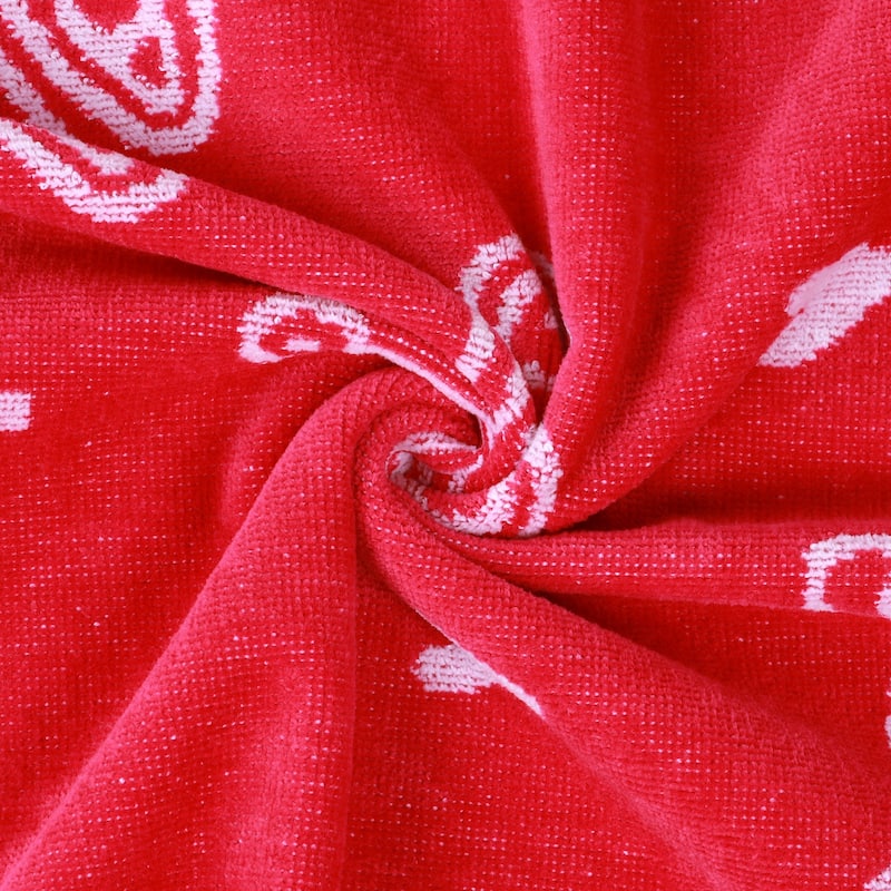Superior Bahama Cotton Fuzzy Velour Terry Large Oversized Beach Towel