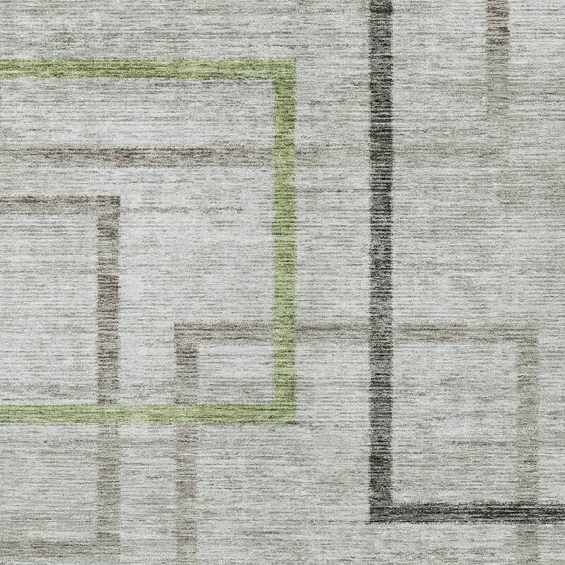 HomeRoots Geometric Transitional Rectangle Outdoor Rug