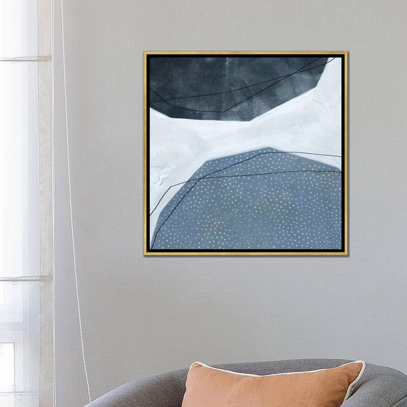 iCanvas "Adjacent Abstraction I" by Emma Scarvey Framed Canvas Print