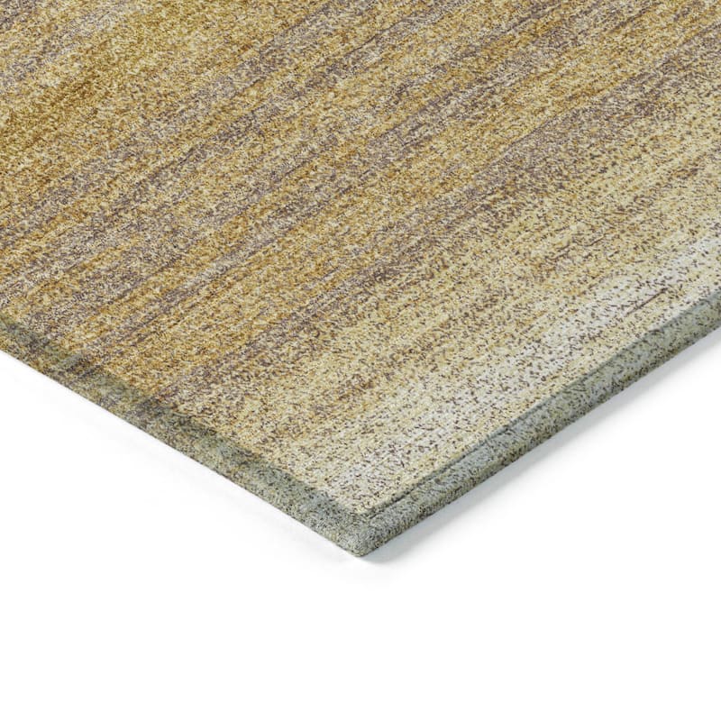 Machine Washable Indoor/ Outdoor Ombre Stripe Chantille Rug
