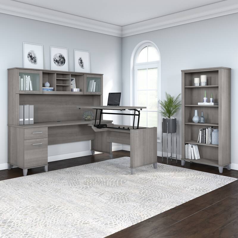 Bush Furniture Somerset 72W Office Desk with Storage Drawers