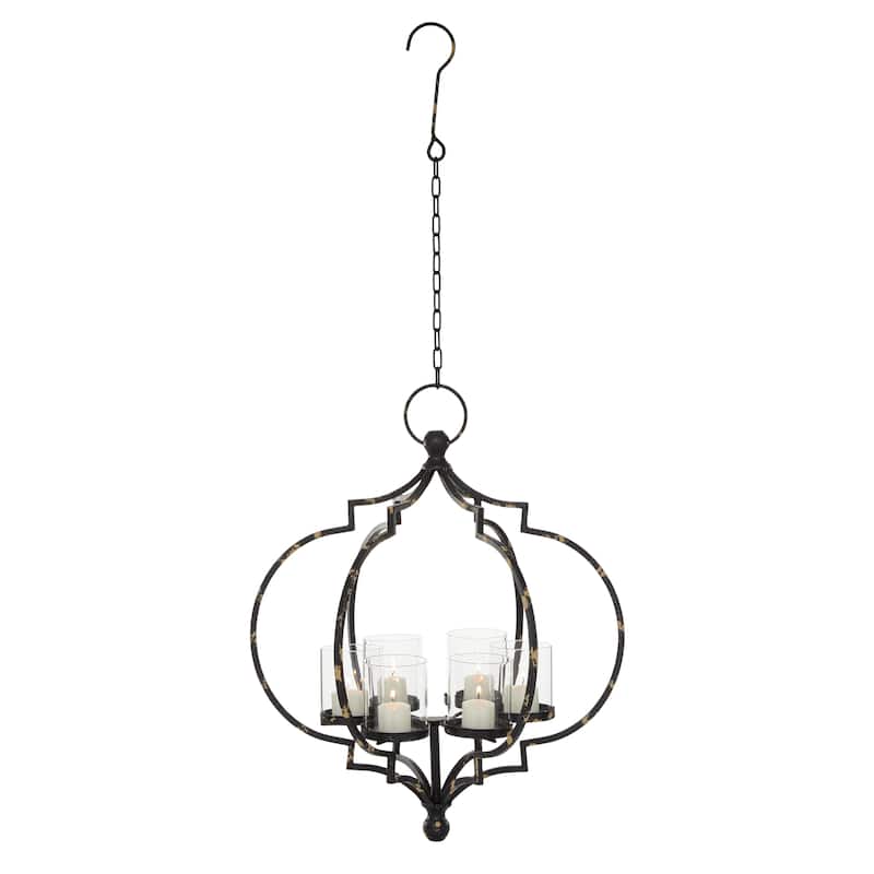Metal Candelabra - White. Black - Roche River Decor - Black