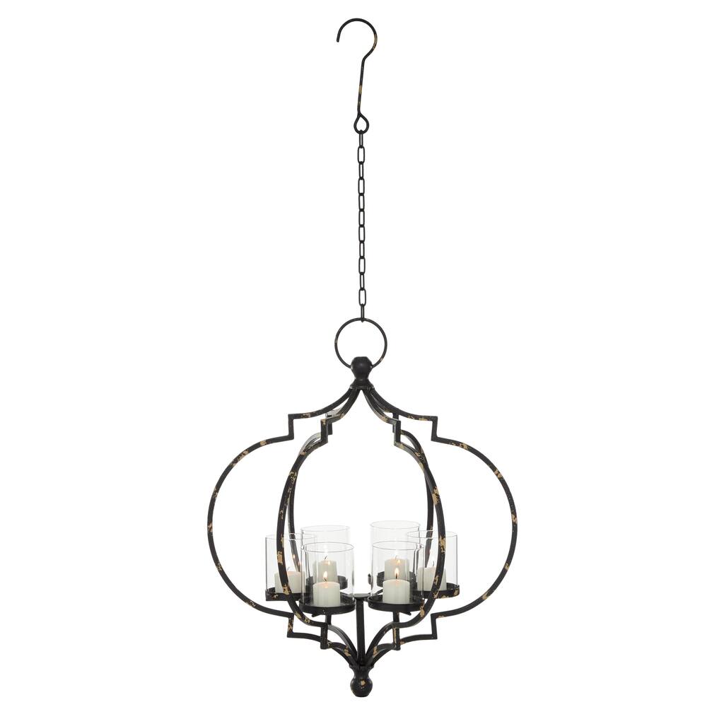 Metal Candelabra - White. Black - Roche River Decor