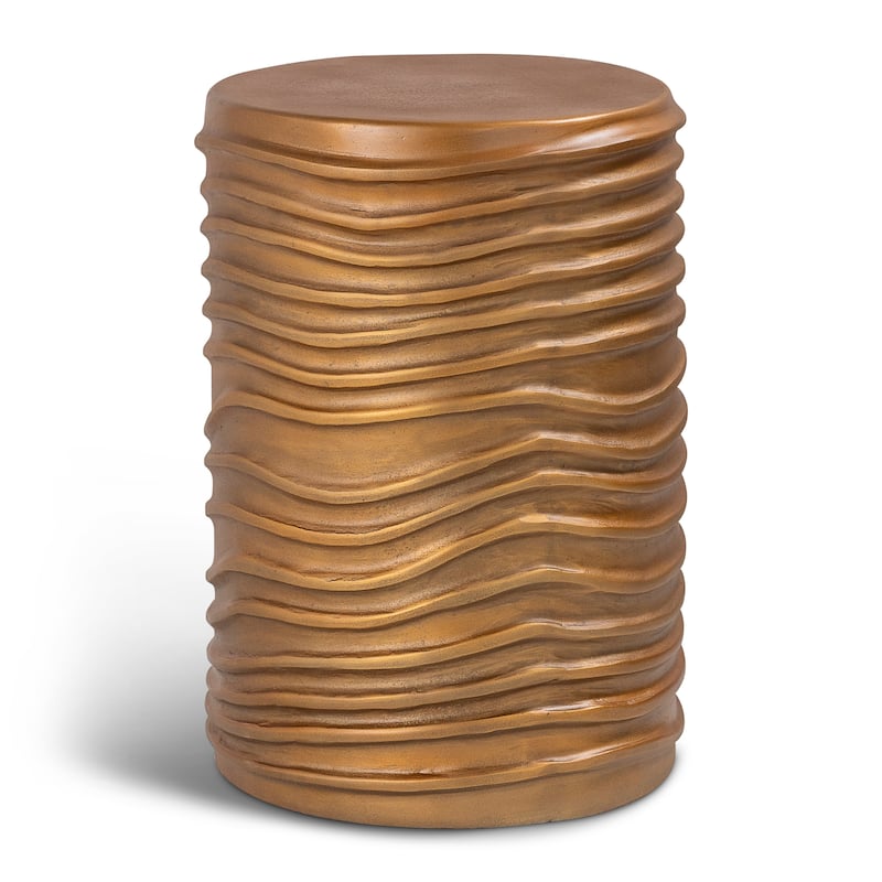 Elements - Reid Accent Stool - Vintage Copper