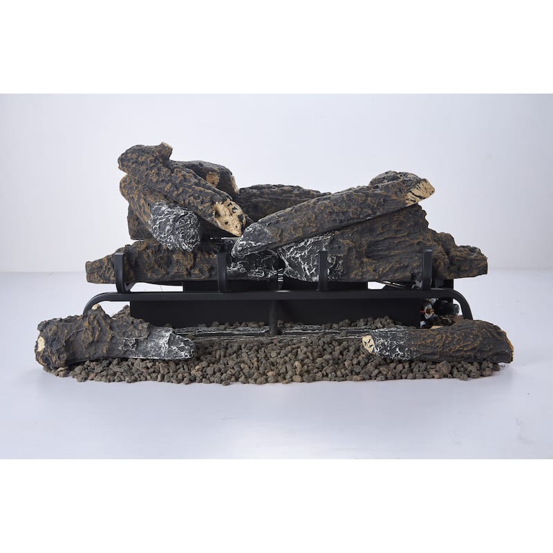 Pleasant Hearth 24" Valley Oak Vent Free Gas Log Set 33,000 BTU's