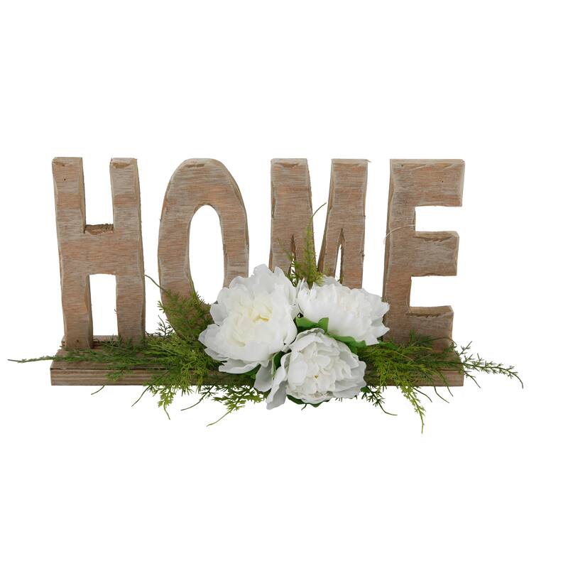 12" Home Floral Sign - ONE-SIZE