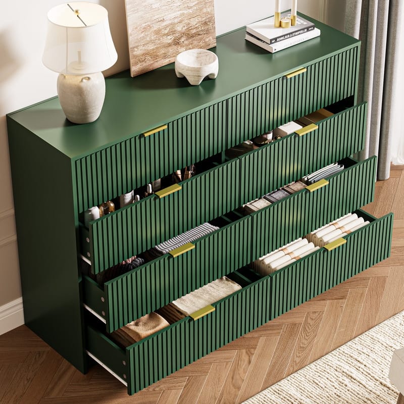 8-Drawer Double Dresser for Bedroom