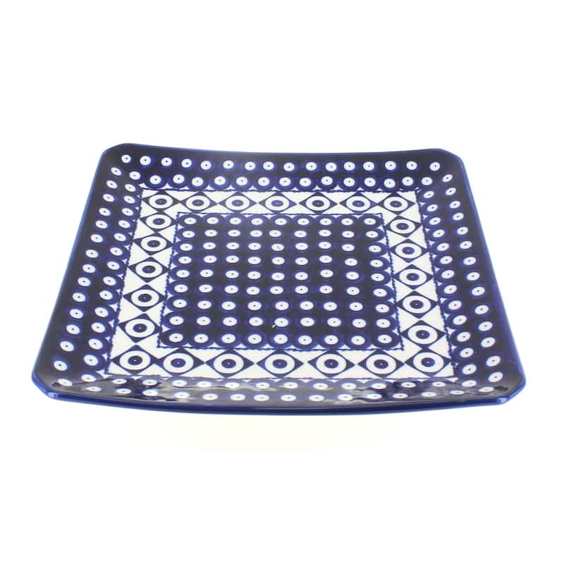 Blue Rose Polish Pottery 2041 Zaklady Small Dinner Plate - Xandra