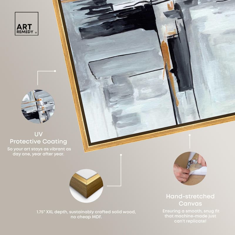 Elegant Grey Shades II Canvas by Art Remedy