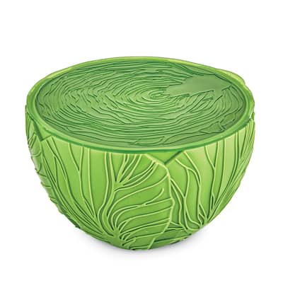 Lettuce-Shaped Lettuce Container with Strainer - 7.25 x 4.75 x 7.25