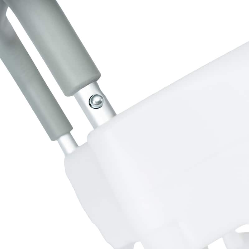 Locking Elevated Toilet Seat Riser with Adjustable Height Arms - 21.25"W x 17.25"D x 12.5"H