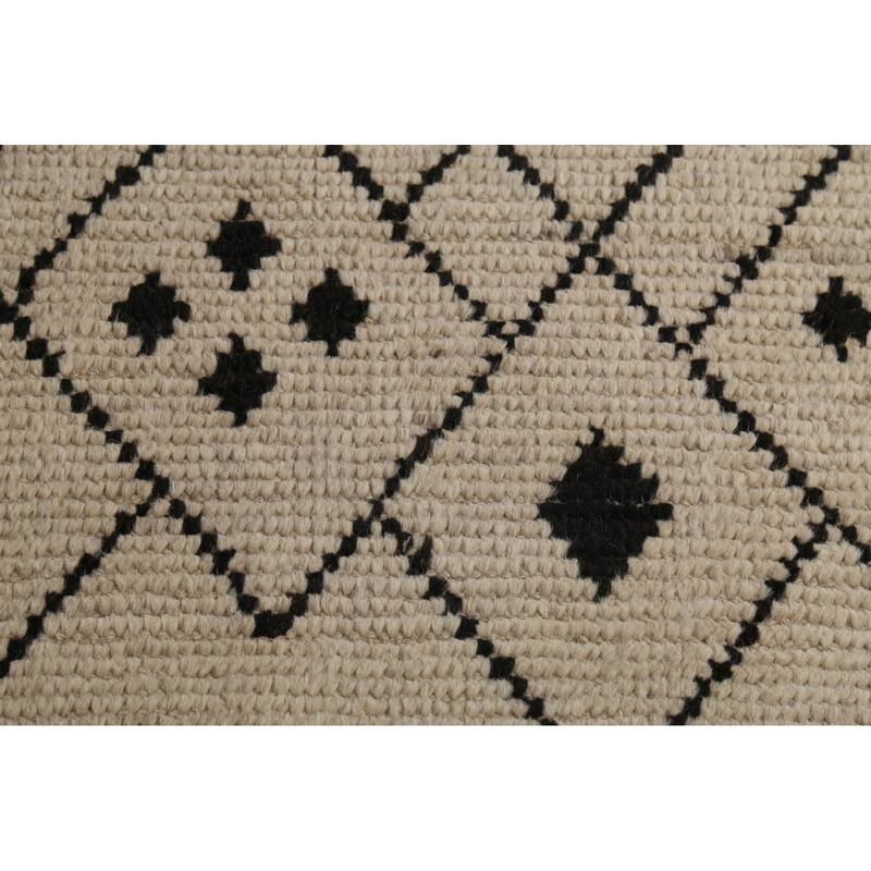 Trellis Moroccan Oriental Area Rug Handmade Wool Carpet - 8'9"x 12'3"