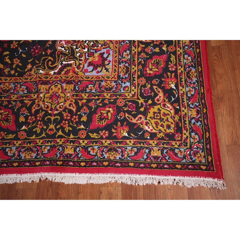 Medallion Kashan Turkish Area Rug Machine Made Carpet - 9'8" x 13'0"