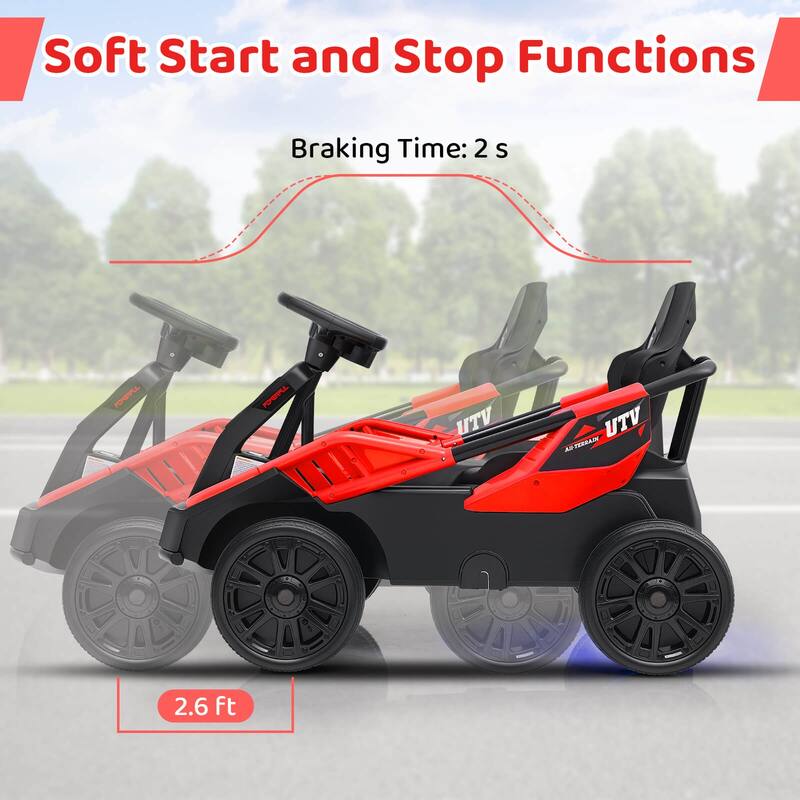 Costway Ride on Car for Big Kids 12V Battery Powered Electric UTV with - See Details