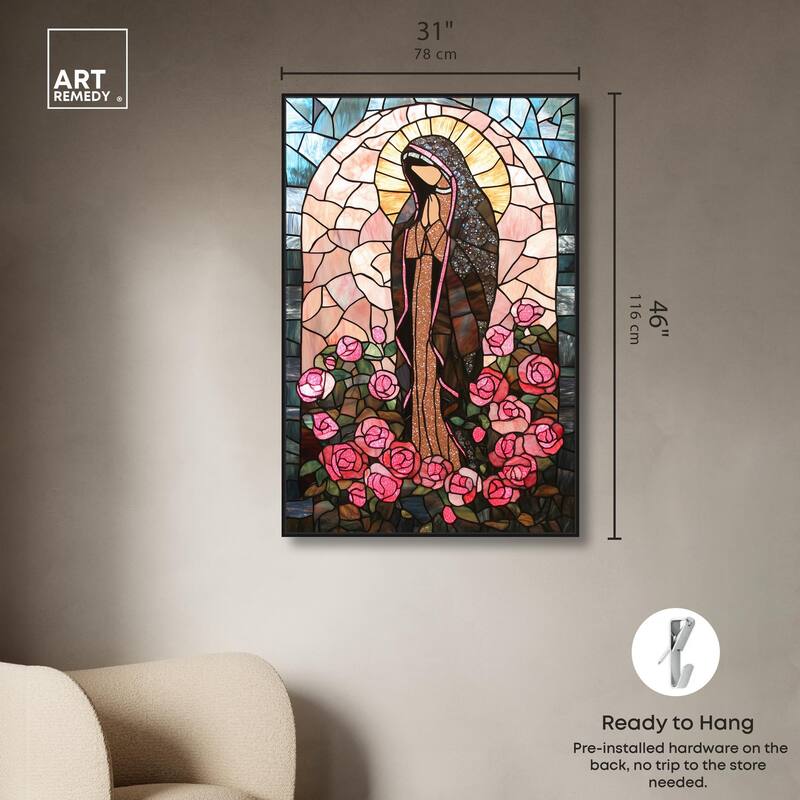 Glass Rosarium Guardian Canvas by Art Remedy