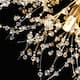 8-Light Dandelion Crystal Chandelier Firework Pendant Ceiling Light - 15.7" Dia