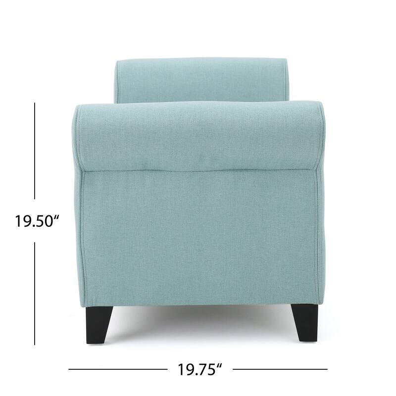 Hayes Upholstered Storage Ottoman Bench by Christopher Knight Home