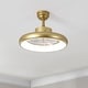preview thumbnail 3 of 19, JONATHAN Y Loren 20" Modern 6-Speed Metal Dimmable Smart LED Ceiling Fan, App & Remote - 11.5 Inches