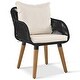 preview thumbnail 12 of 18, 5 Pieces Patio Furniture Chair Sets, Patio Conversation Set With Wicker Cool Bar Table,Ottomans,Outdoor Furniture Bistro Sets