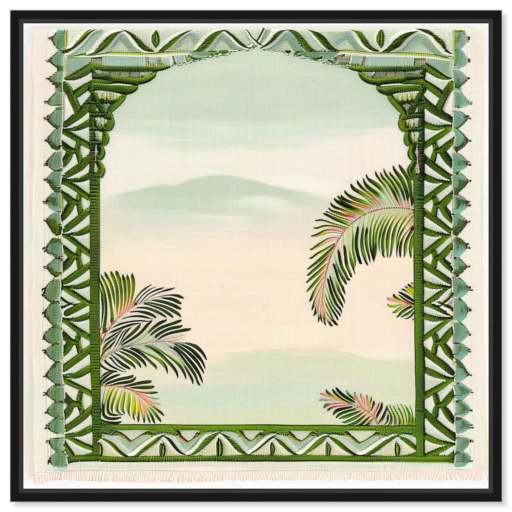 Palm View Vista Canvas by Art Remedy