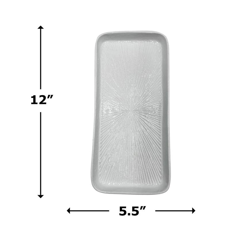 Decorative Handmade Aluminum Modern Square Tray