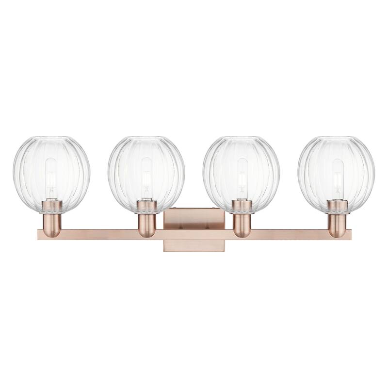 Innovations Lighting Downtown Urban - Preston - 4 Light 36" Globe Shade Bath Vanity Light
