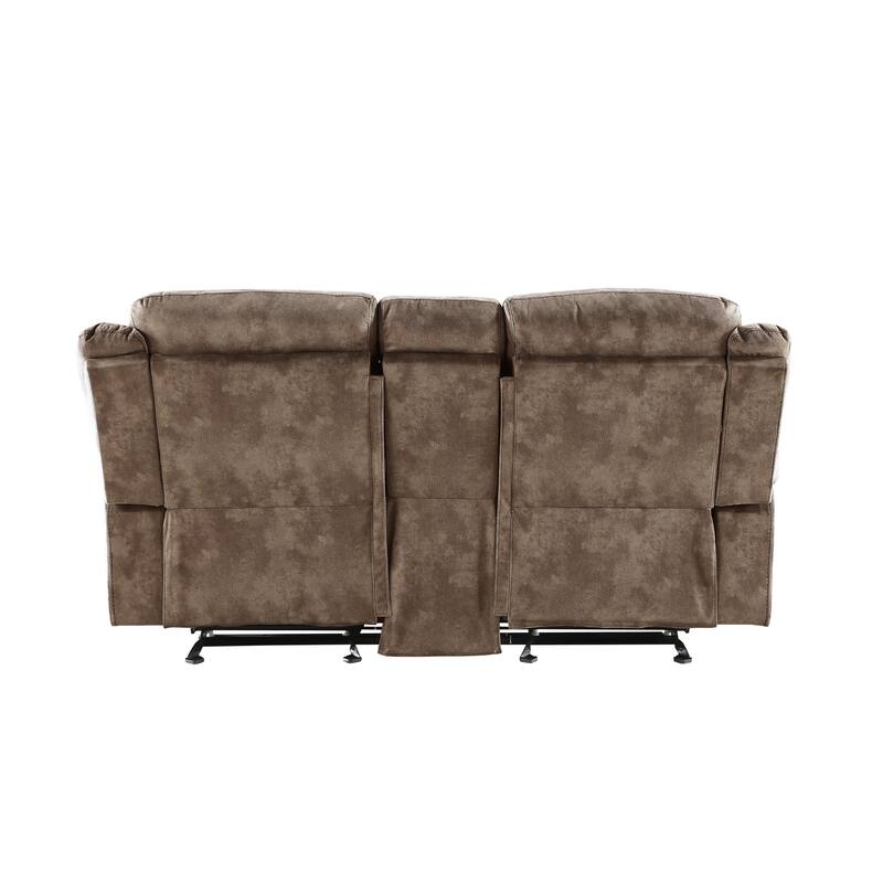 Cape May Pillow Top Arms Motion Loveseat with Console