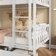 preview thumbnail 14 of 12, Twin Over Twin Rubber Wood Bunk Bed w/ 2 Drawers, Convertible into 2 Twin Beds w/ Ladder & Safety Guardrails, Grey