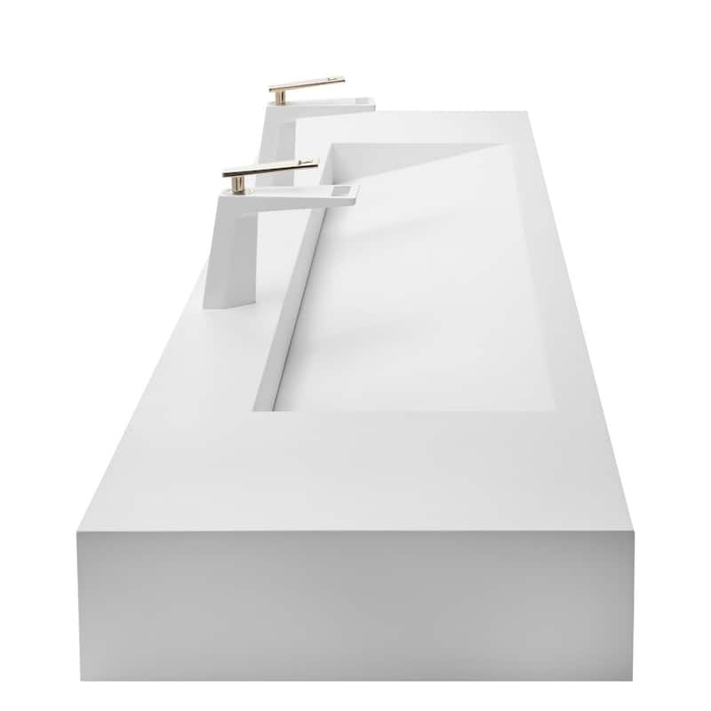 Audrey 36" - 72" Solid Surface Bathroom Vanity Top