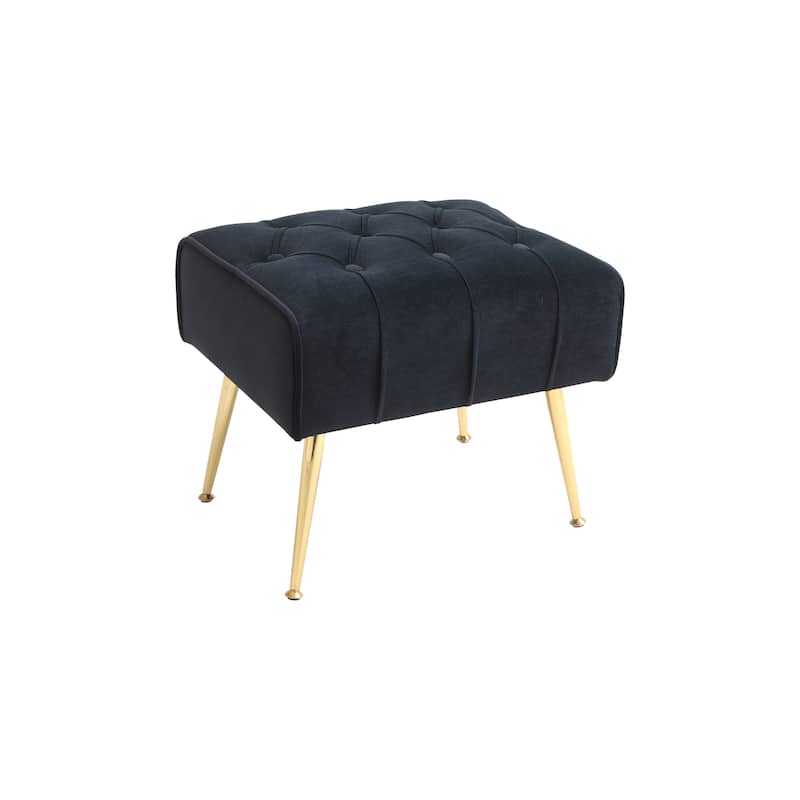 31.5" Velvet Button Tufted Arm Chair