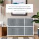 6 Pack Foldable Collapsible Storage Box Bins Shelf Basket Cube Organizer with Dual Handles -13 x 13 x 13