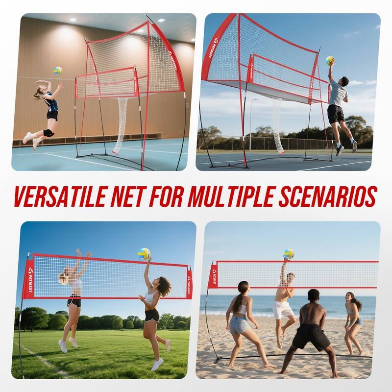 Professional Volleyball Training Equipment Net for Indoor and Outdoor - 14x11ft - 14*11ft