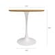 preview thumbnail 13 of 22, Kurv Mid-Century Modern 3-Piece Cafe Dining Set