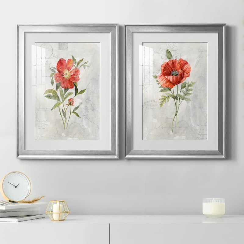 Linen Peony Premium Framed Print - Ready to Hang