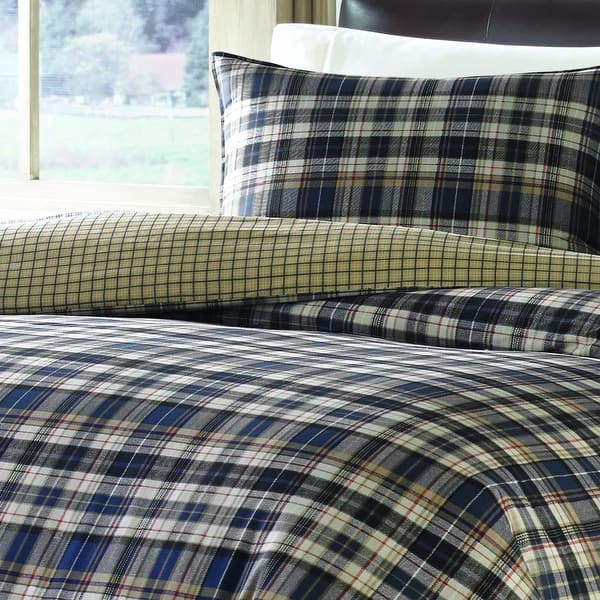 Eddie Bauer Port Gamble Indigo Cotton Comforter Set