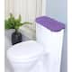 Bell Flower Collection Absorbent Cotton Machine Washable and Dry, Tank Cover 10"x22" - Purple