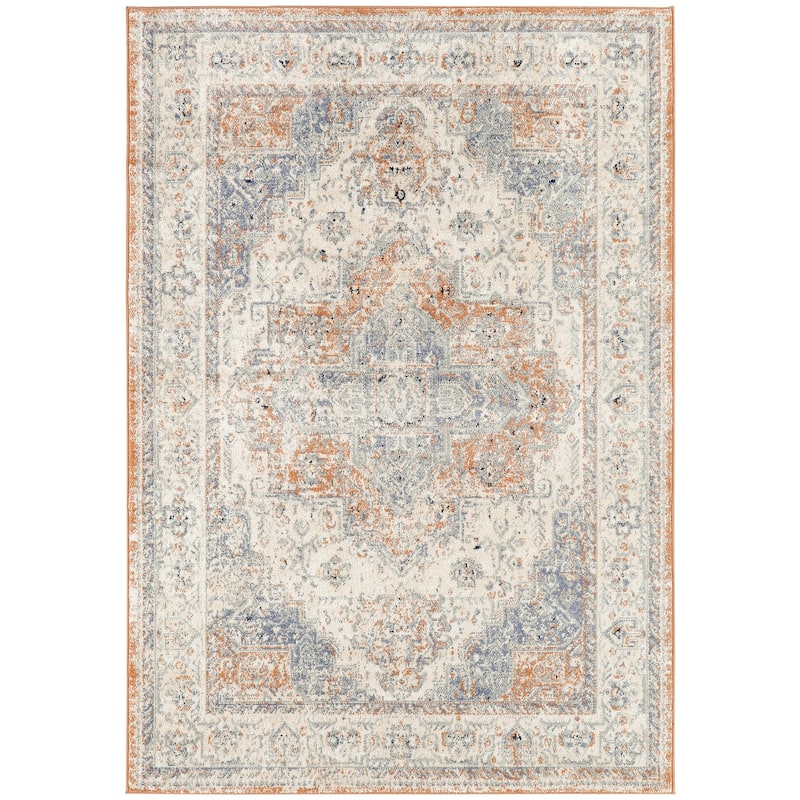 Nourison Essentials Persian Indoor/Outdoor Area Rug - 4' x 6' - Beige/Blue
