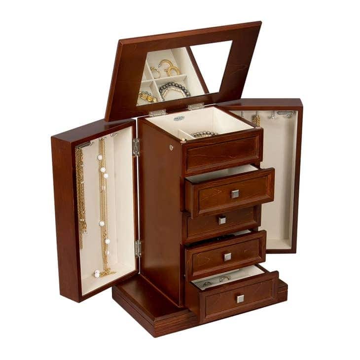 Mele and Co Thea Wooden Jewelry Box Bed Bath & Beyond 39497415