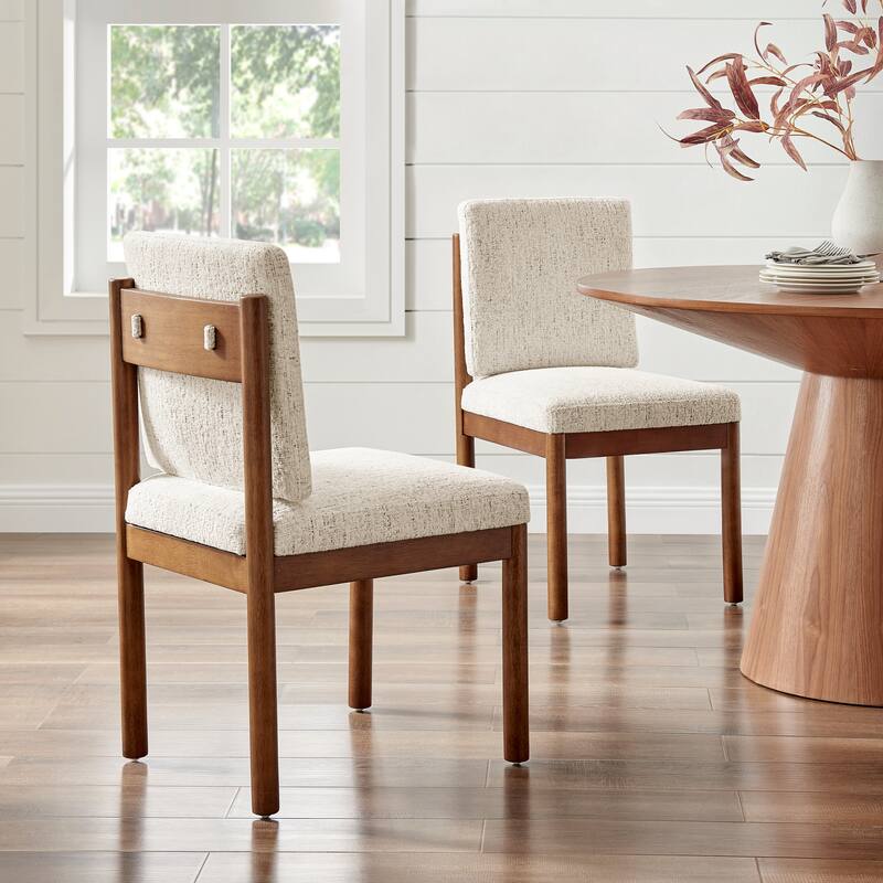 NPD Furniture Melvin Fabric Dining Side Chair (Set of 2)