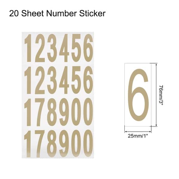 Number Stickers Mailbox Self Adhesive Numbers for Residence Mailbox ...