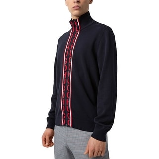 hugo boss zip cardigan