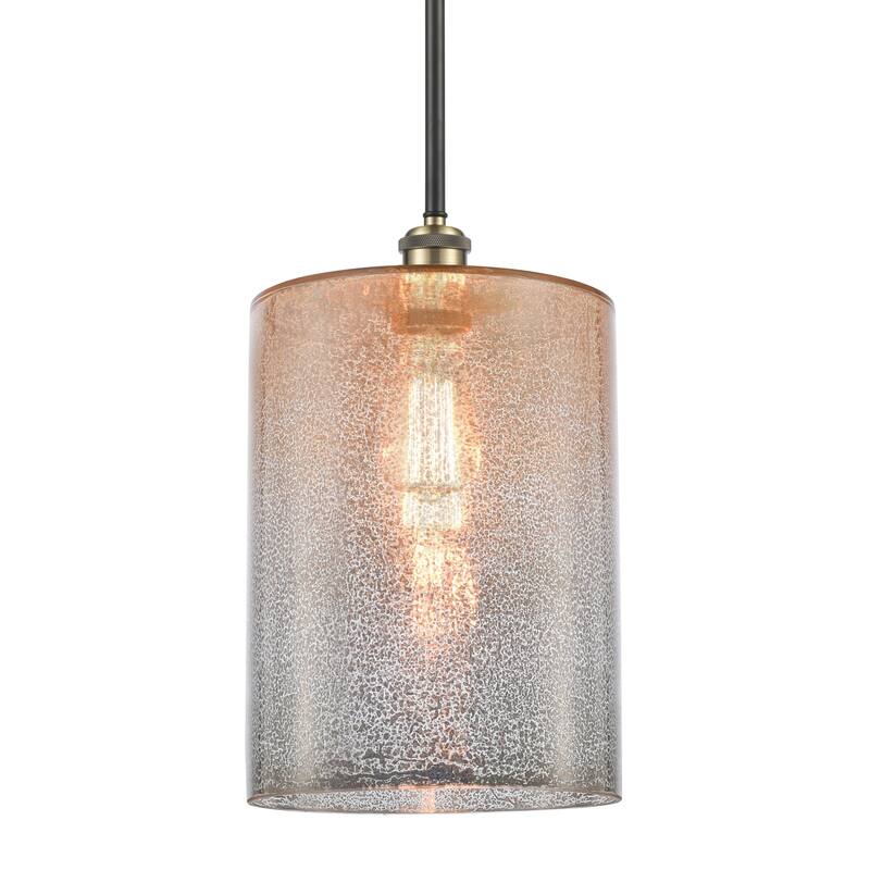 Innovations Lighting 516-1S-14-9-L Cobbleskill Pendant Cobbleskill 9" - Mercury / Black Antique Brass